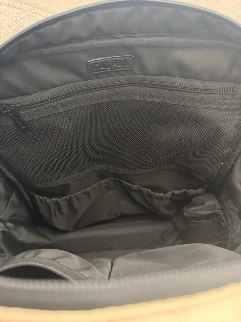 Calpak Luka 15 inch Laptop Backpack in Oatmeal